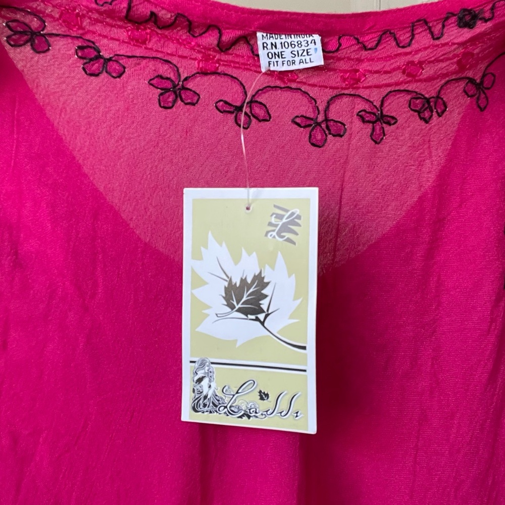 embroidered Beach Cover Up Dress - Picture 7 of 8